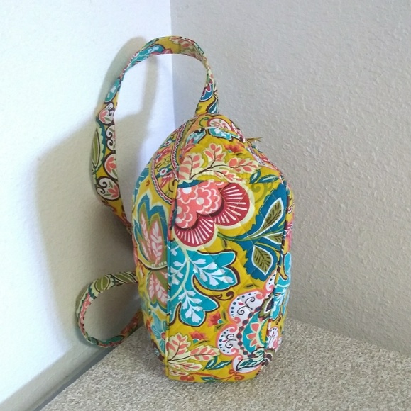 Vera Bradley Green Floral Quilted Bag - Picture 6 of 7